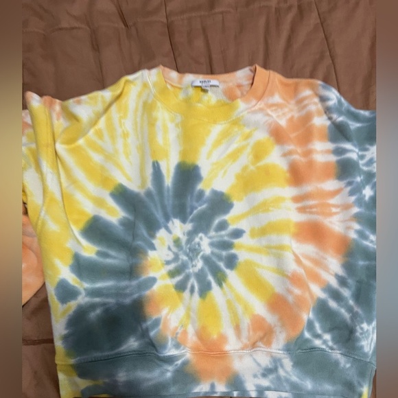 Agolde Tie Dye Balloon Sleeve Sweatshirt - Picture 7 of 7